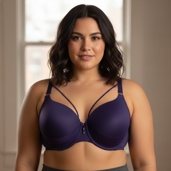NWT ASHLEY GRAHAM Size 38G Elegant Purple Women's Bra - Picture 1 of 12